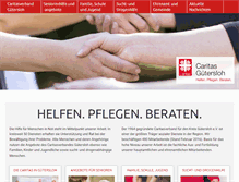 Tablet Screenshot of caritas-guetersloh.de
